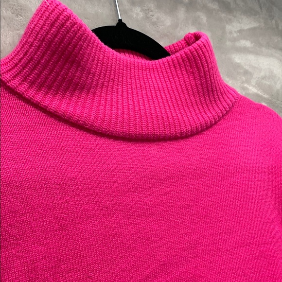 SIX/FIFTY 650 SIX FIFTY | LARGE WOMEN'S 2 TONE SWEATER | PINK ORANGE - Picture 6 of 10